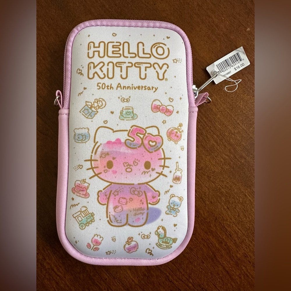 Hello Kitty 5th Anniversary Crossbody Cell Phone Bag - NWT